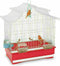 Imac Vogelkooi Pagoda Wit / Rood 50X30X53 CM