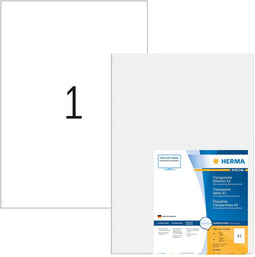 Herma 8694 - Folie-etiketten A3 - Hoogglanzend transparant - (50 stuks)
