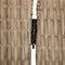 vidaXL - Kamerscherm - 5 - panelen - poly - rattan - beige