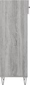 vidaXL - Schoenenkast - 30x35x105 - cm - bewerkt - hout - grijs - sonoma - eikenkleur