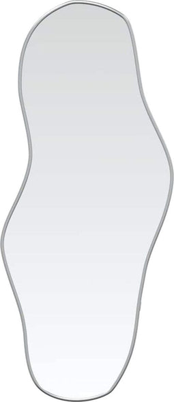 vidaXL - Wandspiegel - 90x40 - cm - zilverkleurig