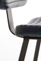 Light&living Eetkamerstoel 51x47x82 cm MASANA leer blauw+zwart