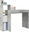 vidaXL - Bureau - met - Opslag - Beton - Grijs - 100x40x90 - cm - Gelaagd - Hout