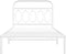 vidaXL - Bedframe - met - hoofdbord - metaal - wit - 107x203 - cm