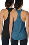 Dames Tanktop Sporttop Racerback Fitness Yoga Mouwloze Shirts, 2-Pack