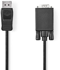 Nedis CCGB37301BK20 - DisplayPort naar VGA Kabel - 200cm - Zwart