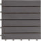 vidaXL - Terrastegels - 30 - st - 30x30 - cm - massief - acaciahout - greywash