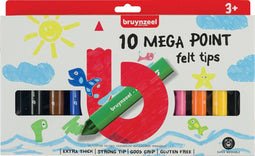 Bruynzeel Kids Mega Points viltstiften set 10
