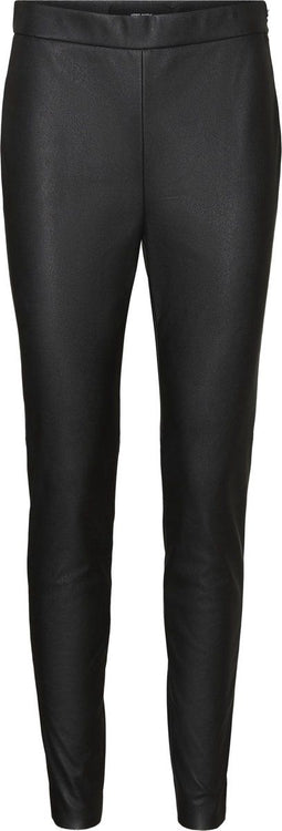 VERO MODA VMJANNI HW PU LEGGING - Dames Legging - Skinny fit - Zwart
