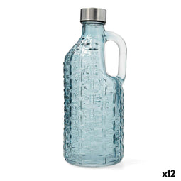 Quid Calypso - Waterfles 1 L - Glas Blauw (12 stuks)