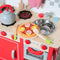 New Classic Toys® Houten Pizza Speelset - Snijbare Pizza met Bord en Snijder - Kleur Salami