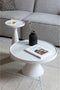 Zuiver Floss Bijzettafel Rond 28 cm Wit