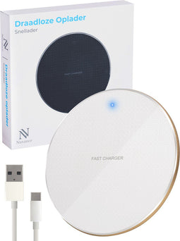 Nuvance Draadloze Oplader - Wireless Charger 10W - Snelladen - Inclusief Kabel