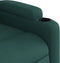 Fauteuil verstelbaar stof donkergroen