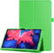 Lunso - Stand flip sleepcover hoes - Geschikt voor Lenovo Tab P11 / P11 Plus - Groen