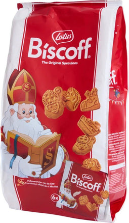 Lotus Bischoff mini-speculaasjes Sinterklaas - 6 x 25 gram - Koek