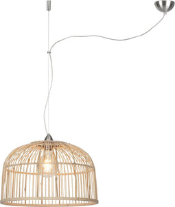 GOOD&MOJO Hanglamp Borneo - Bamboe - Ø52cm - Scandinavisch,Bohemian - Hanglampen Eetkamer, Slaapkamer, Woonkamer