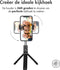 imoshion 2-in-1 Selfie Stick - Universele Selfiestick met Statief - Tripod Telefoon Statief - Inclusief Bluetooth Afstandsbediening - Universele Telefoonhouder - 67 cm