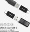 imoshion Adapter - 2-pack USB C (Male) naar USB A (Female) Adapter / Converter - USB 3.1 - 5 GBps - USB C naar USB A Hub