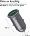 imoshion Autolader USB C & USB A - Snellader 60W - Compacte Auto Oplader - USB lader - Zwart