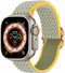 imoshion Bandje Geschikt voor Apple Watch Bandje Series 1-10 / SE / Ultra (2) - 42/44/45/46/49 mm - imoshion Elastisch nylon band - Groen