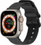 imoshion Bandje Geschikt voor Apple Watch Bandje Series 1-10 / SE / Ultra (2) - 42/44/45/46/49 mm - imoshion Nylon band - Zwart