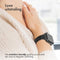 imoshion Bandje Geschikt voor Apple Watch Bandje Series 1-10 / SE / Ultra (2) - 42/44/45/46/49 mm - imoshion Milanees vouwband - Zwart