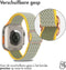imoshion Bandje Geschikt voor Apple Watch Bandje Series 1-10 / SE / Ultra (2) - 42/44/45/46/49 mm - imoshion Elastisch nylon band - Groen