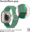 imoshion Bandje Geschikt voor Apple Watch Bandje Series 1-10 / SE / Ultra (2) - 42/44/45/46/49 mm - imoshion Elastisch nylon band - Turquoise