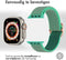 imoshion Bandje Geschikt voor Apple Watch Bandje Series 1-10 / SE / Ultra (2) - 42/44/45/46/49 mm - imoshion Elastisch nylon band - Turquoise