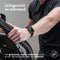 imoshion Bandje Geschikt voor Apple Watch Bandje Series 1-10 / SE / Ultra (2) - 42/44/45/46/49 mm - imoshion Elastisch nylon band - Zwart