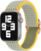 imoshion Bandje Geschikt voor Apple Watch Bandje Series 1 / 2 / 3 / 4 / 5 / 6 / 7 / 8 / 9 / SE - 38 / 40 / 41 mm / Series 10 - 42 mm - imoshion Elastisch nylon band - Groen