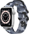 imoshion Bandje Geschikt voor Apple Watch Bandje Series 1 / 2 / 3 / 4 / 5 / 6 / 7 / 8 / 9 / SE - 38 / 40 / 41 mm / Series 10 - 42 mm - imoshion Nylon band - Donkergrijs