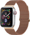 iMoshion Bandje Geschikt voor Apple Watch Bandje Series 1 / 2 / 3 / 4 / 5 / 6 / 7 / 8 / 9 / SE - 38 / 40 / 41 mm - iMoshion Magnetisch lederen band - Bruin