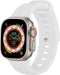 iMoshion Bandje Geschikt voor Apple Watch Bandje Series 1 / 2 / 3 / 4 / 5 / 6 / 7 / 8 / 9 / SE / Ultra (2) - 42 / 44 / 45 / 49 mm - iMoshion Siliconen band - Wit