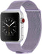 imoshion Bandje Geschikt voor Apple Watch Bandje Series 1 / 2 / 3 / 4 / 5 / 6 / 7 / 8 / 9 / SE - 38 / 40 / 41 mm Maat M - imoshion Milanees magnetische band - Paars