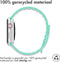 iMoshion Bandje Geschikt voor Apple Watch Bandje Series 1 / 2 / 3 / 4 / 5 / 6 / 7 / 8 / 9 / SE - 38 / 40 / 41 mm - iMoshion Siliconen band - Turquoise