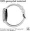 iMoshion Bandje Geschikt voor Apple Watch Bandje Series 1 / 2 / 3 / 4 / 5 / 6 / 7 / 8 / 9 / SE - 38 / 40 / 41 mm - iMoshion Sport band buckle - Wit