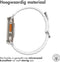 iMoshion Bandje Geschikt voor Apple Watch Bandje Series 1 / 2 / 3 / 4 / 5 / 6 / 7 / 8 / 9 / SE / Ultra (2) - 42 / 44 / 45 / 49 mm - iMoshion Magnetisch lederen band - Wit