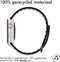 iMoshion Bandje Geschikt voor Apple Watch Bandje Series 1 / 2 / 3 / 4 / 5 / 6 / 7 / 8 / 9 / SE - 38 / 40 / 41 mm - iMoshion Siliconen band - Zwart