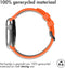 iMoshion Bandje Geschikt voor Apple Watch Bandje Series 1 / 2 / 3 / 4 / 5 / 6 / 7 / 8 / 9 / SE - 38 / 40 / 41 mm - iMoshion Sport band buckle - Oranje