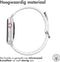 iMoshion Bandje Geschikt voor Apple Watch Bandje Series 1 / 2 / 3 / 4 / 5 / 6 / 7 / 8 / 9 / SE - 38 / 40 / 41 mm - iMoshion Magnetisch lederen band - Wit