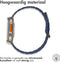 iMoshion Bandje Geschikt voor Apple Watch Bandje Series 1 / 2 / 3 / 4 / 5 / 6 / 7 / 8 / 9 / SE / Ultra (2) - 42 / 44 / 45 / 49 mm - iMoshion Magnetisch lederen band - Blauw