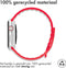 iMoshion Bandje Geschikt voor Apple Watch Bandje Series 1 / 2 / 3 / 4 / 5 / 6 / 7 / 8 / 9 / SE - 38 / 40 / 41 mm - iMoshion Siliconen band - Rood