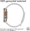 iMoshion Bandje Geschikt voor Apple Watch Bandje Series 1 / 2 / 3 / 4 / 5 / 6 / 7 / 8 / 9 / SE / Ultra (2) - 42 / 44 / 45 / 49 mm - iMoshion Siliconen band - Lichtgrijs