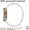 iMoshion Bandje Geschikt voor Apple Watch Bandje Series 1 / 2 / 3 / 4 / 5 / 6 / 7 / 8 / 9 / SE / Ultra (2) - 42 / 44 / 45 / 49 mm - iMoshion Siliconen band - Wit