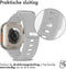 iMoshion Bandje Geschikt voor Apple Watch Bandje Series 1 / 2 / 3 / 4 / 5 / 6 / 7 / 8 / 9 / SE / Ultra (2) - 42 / 44 / 45 / 49 mm - iMoshion Siliconen band - Lichtgrijs