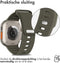 iMoshion Bandje Geschikt voor Apple Watch Bandje Series 1 / 2 / 3 / 4 / 5 / 6 / 7 / 8 / 9 / SE / Ultra (2) - 42 / 44 / 45 / 49 mm - iMoshion Siliconen band - Groen