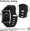 iMoshion Bandje Geschikt voor Apple Watch Bandje Series 1 / 2 / 3 / 4 / 5 / 6 / 7 / 8 / 9 / SE - 38 / 40 / 41 mm - iMoshion Siliconen band - Zwart