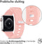iMoshion Bandje Geschikt voor Apple Watch Bandje Series 1 / 2 / 3 / 4 / 5 / 6 / 7 / 8 / 9 / SE - 38 / 40 / 41 mm - iMoshion Siliconen band - Roze